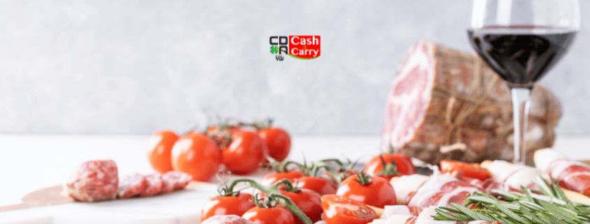 Tavola salumi italiani selezionati